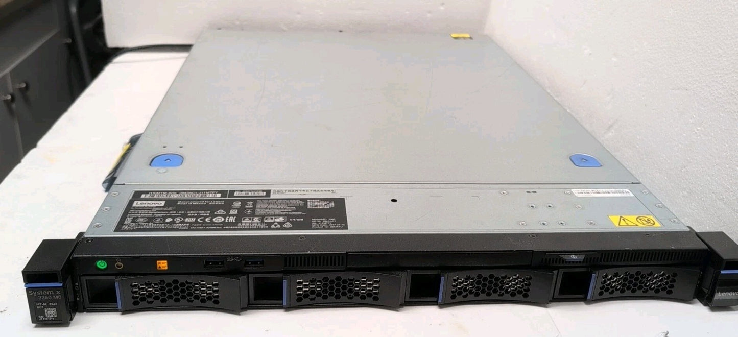 🔥 Lenovo System x 3250 M6 SFF 1U Server E3-1230 V5 3.0GHz/16GB/2x CADDY/NO HDD-
