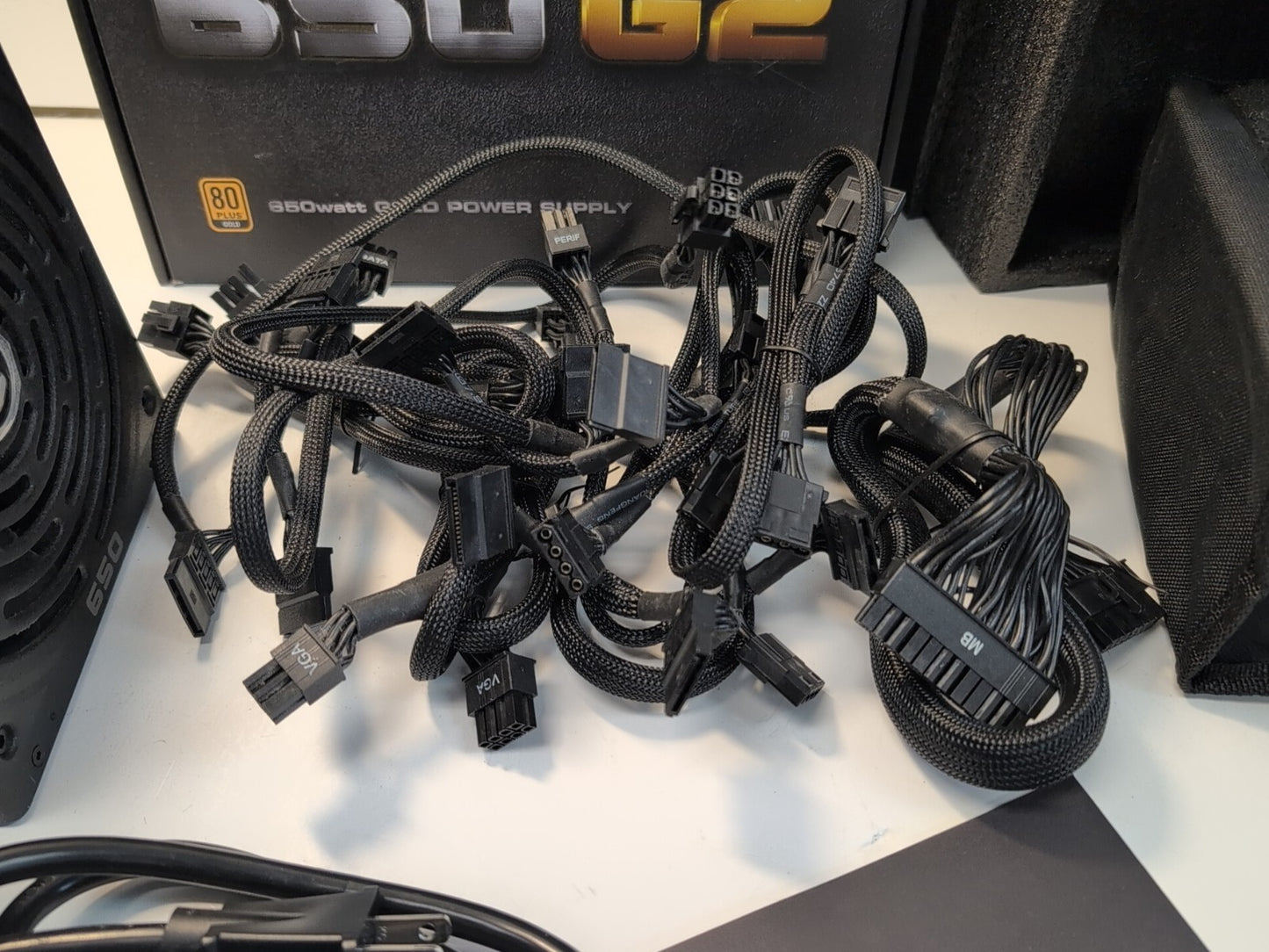 🔥 EVGA SuperNOVA 650 G2 650W 80+ Gold ATX Power Supply With All Cables & Box -
