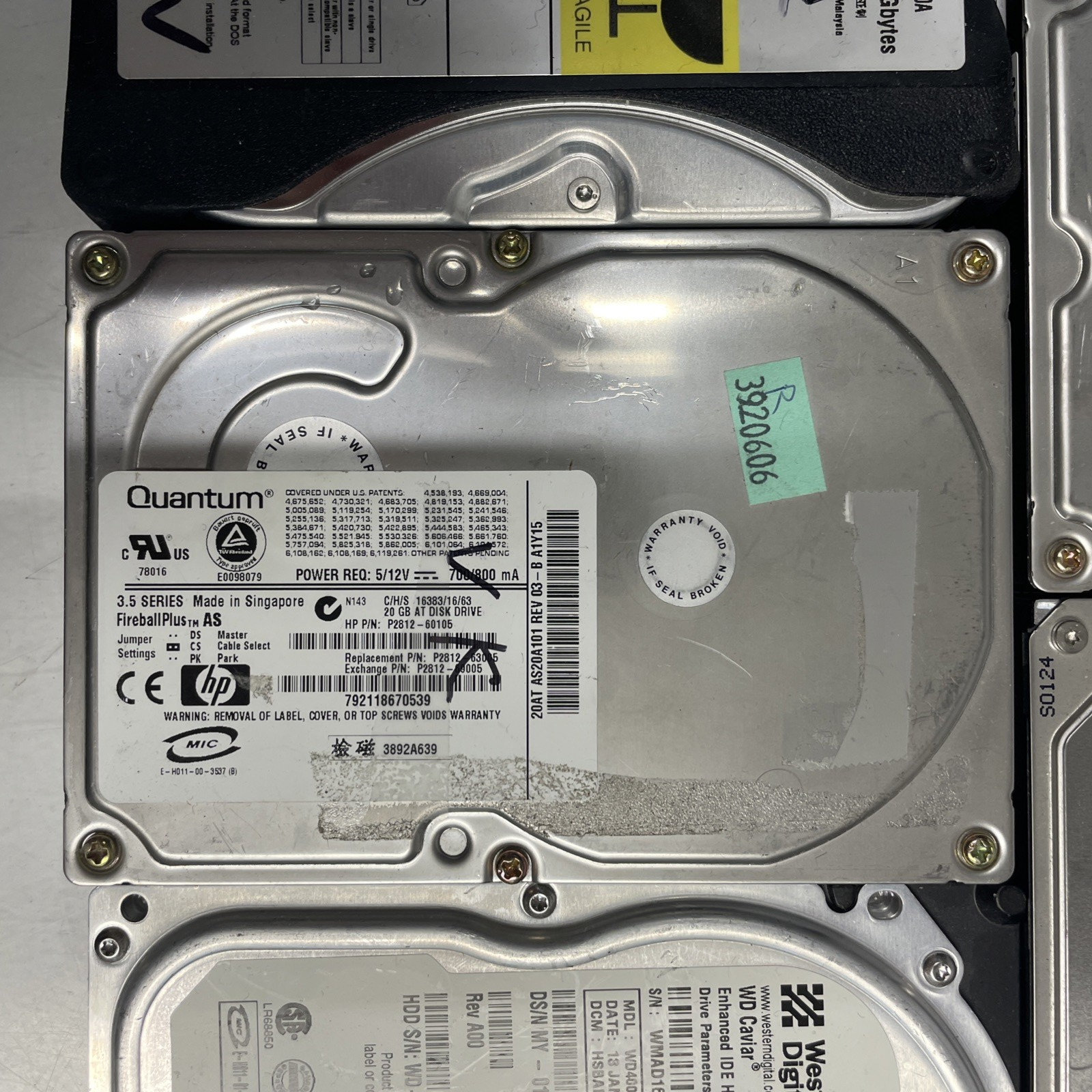 Lot Of 5- Mixed Brand Desktop IDE HDD  3.5” 8.4G/20G/40G/60G +