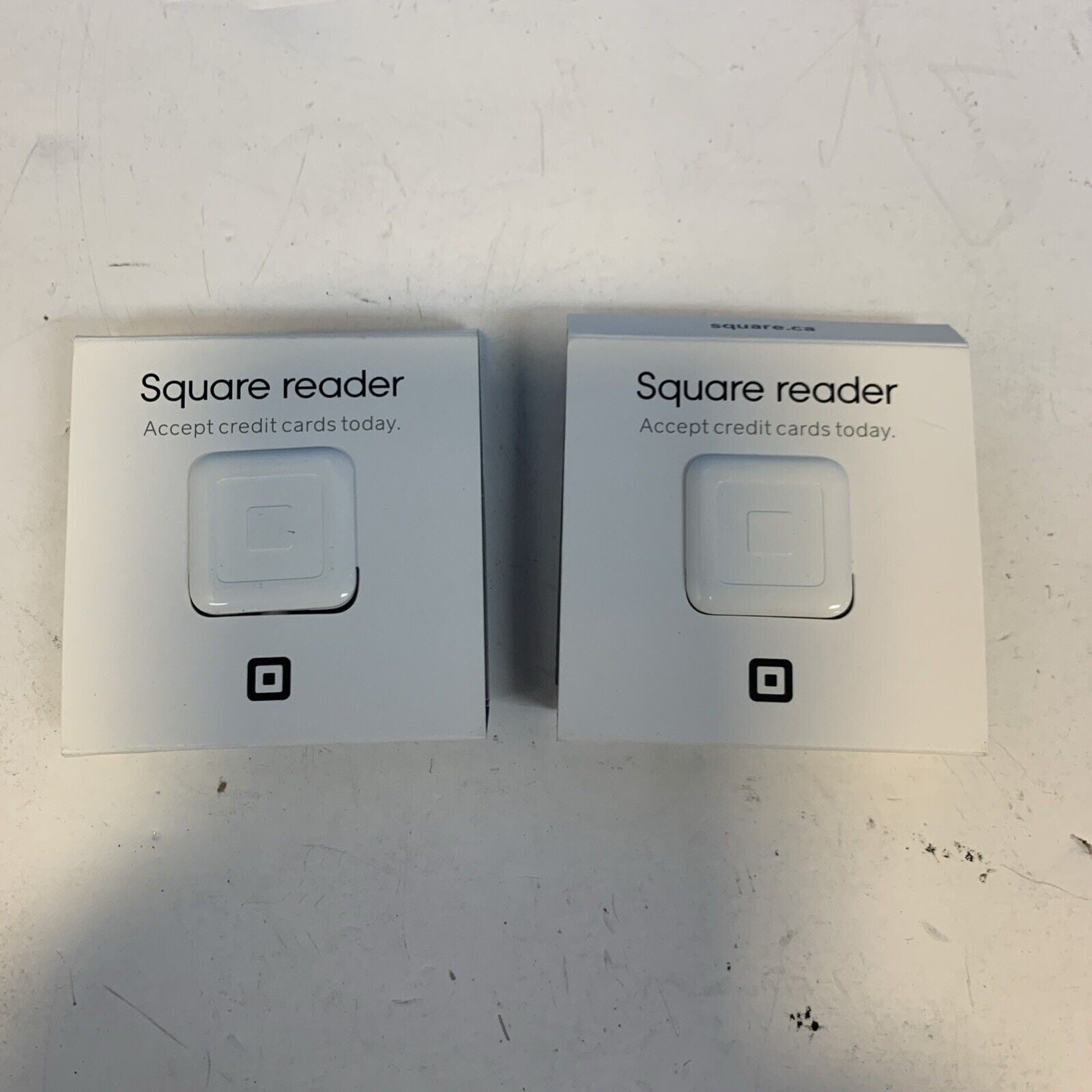 Lot  of 2 Credit Card Reader Chip Machine for Mobile Phones, iPhone iPad, Square