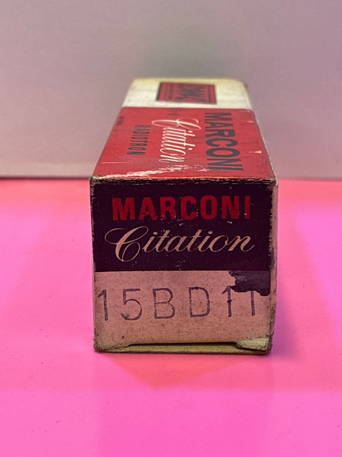 🔥 Marconi Citation Radiotron 15BD11 Vacuum Tube Vintage NOS in Original Box