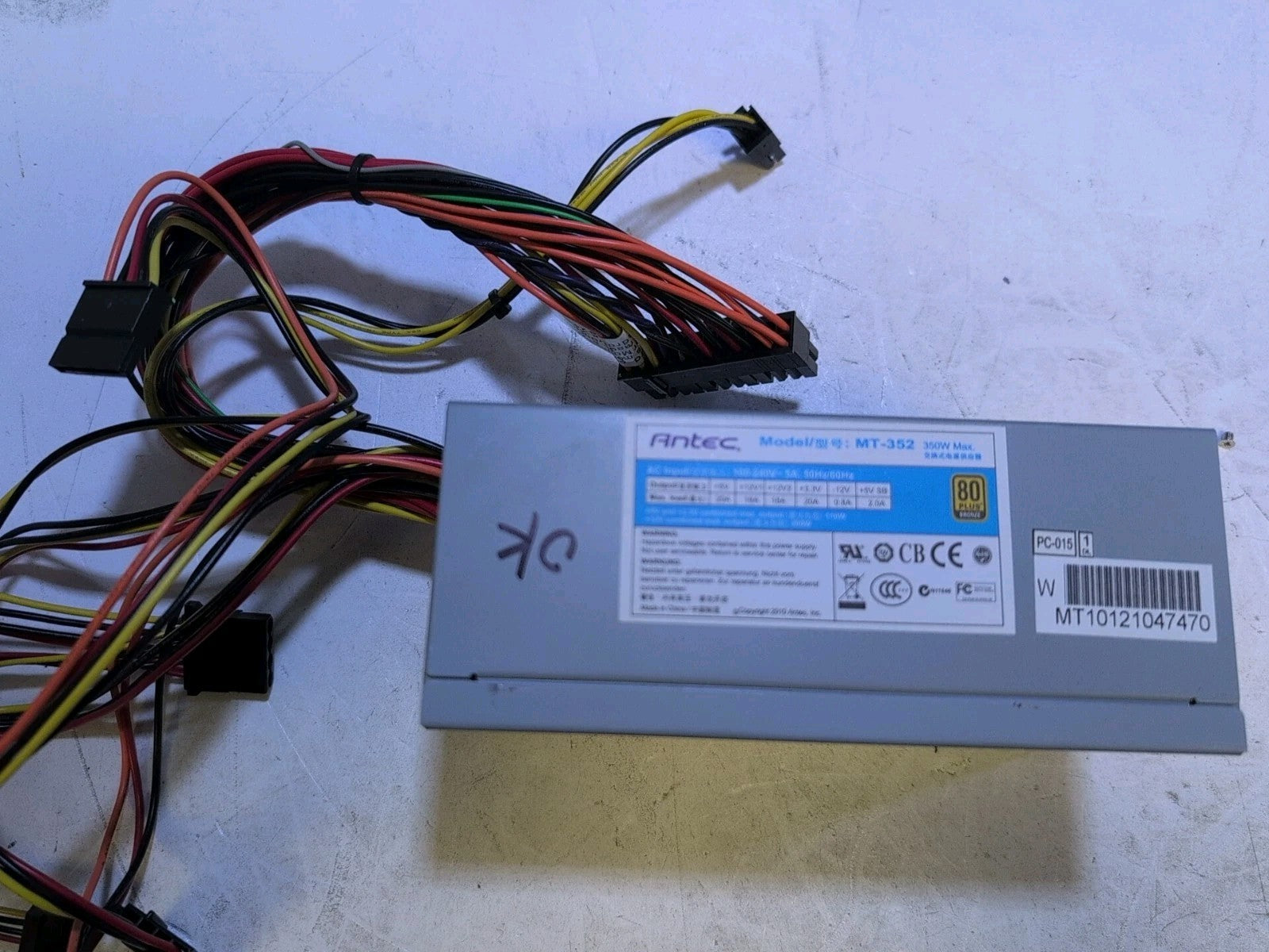 Antec MT-352 350 W 80+ Bronze Power Supply PSU Tested -