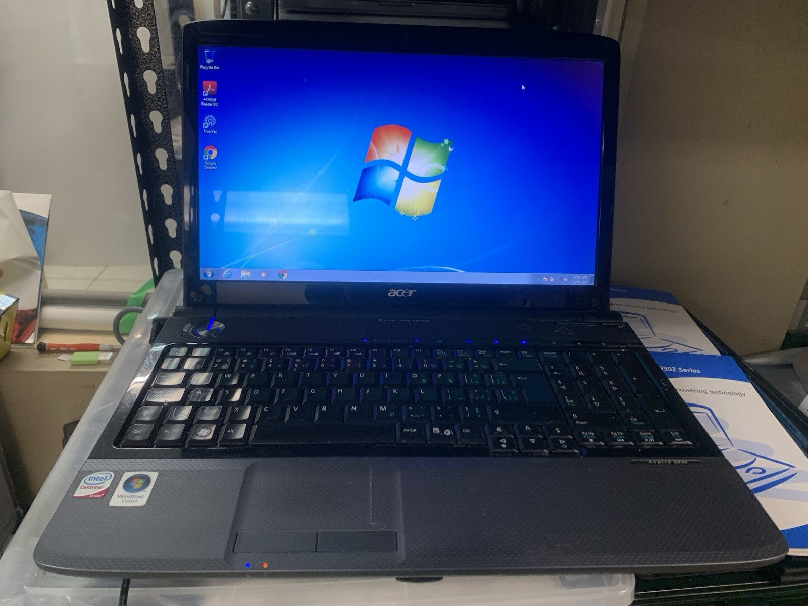 🔥 Acer Aspire 6930 16"  Laptop Dual Core 4Gb 320GB Hdmi Win 7 Home -Read