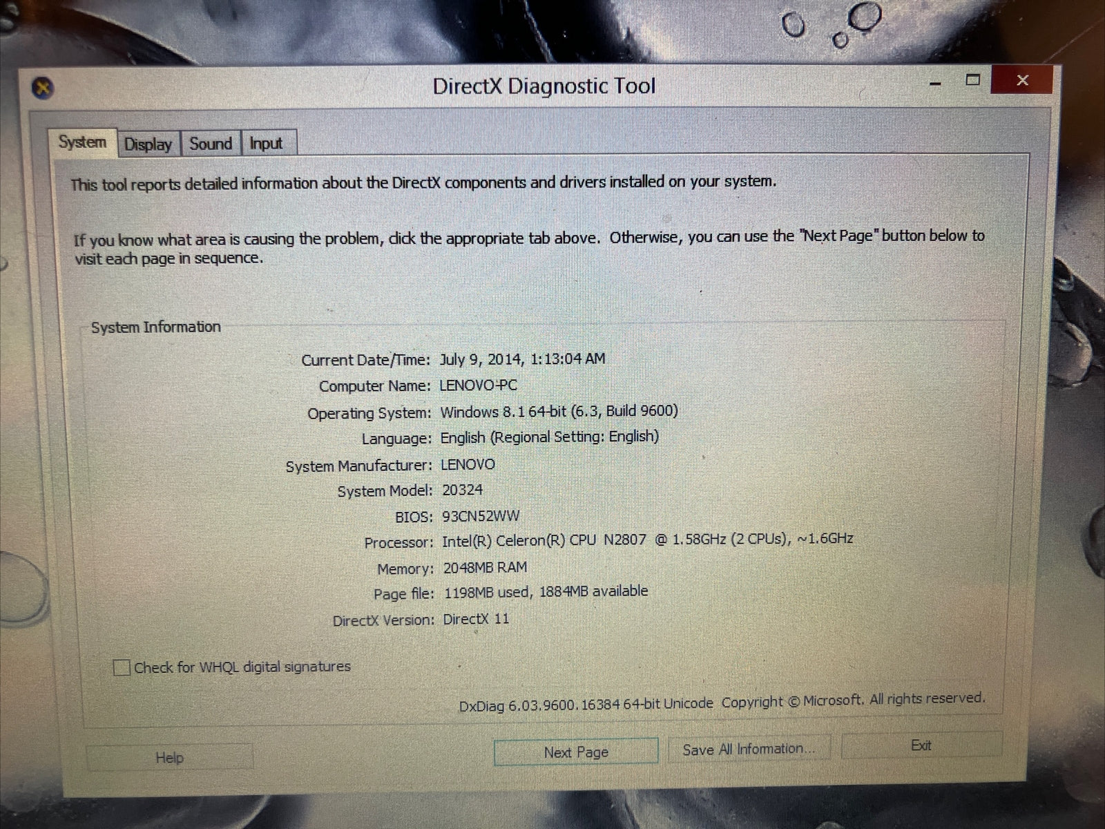 Lenovo IdeaPad Flex 10 Touchscreen Laptop Celeron N CPU, 2GB RAM (Bad Battery) ~
