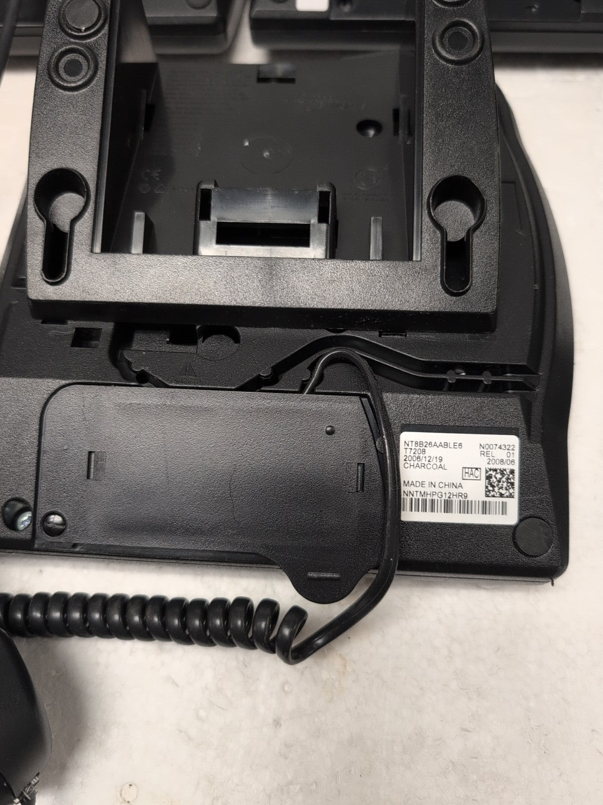 3x Nortel Networks T7208 Charcoal Digital Display Phones -