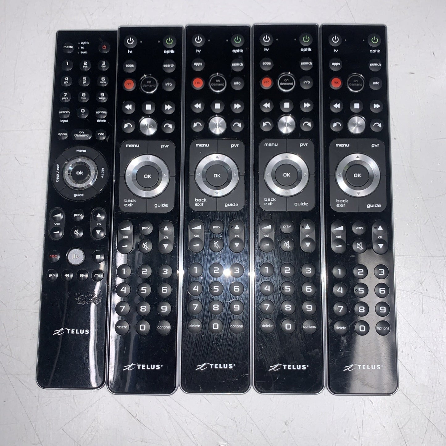 Lot Of 5 Telus Remote Control