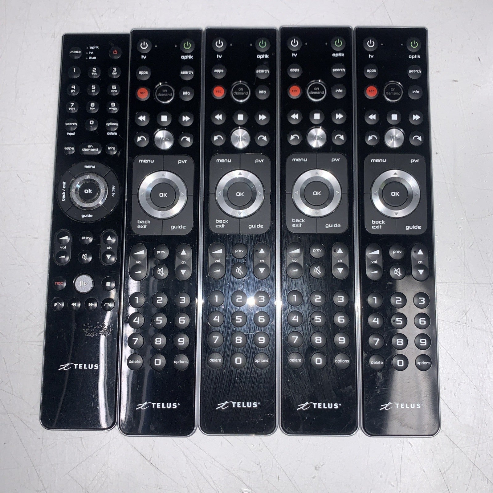 Lot Of 5 Telus Remote Control
