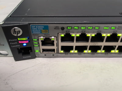 🔥 (AS IS) HP J9588A E3800 48-Port Gigabit 4x 10GBase-T 3800-48G-4XG POE Switch-