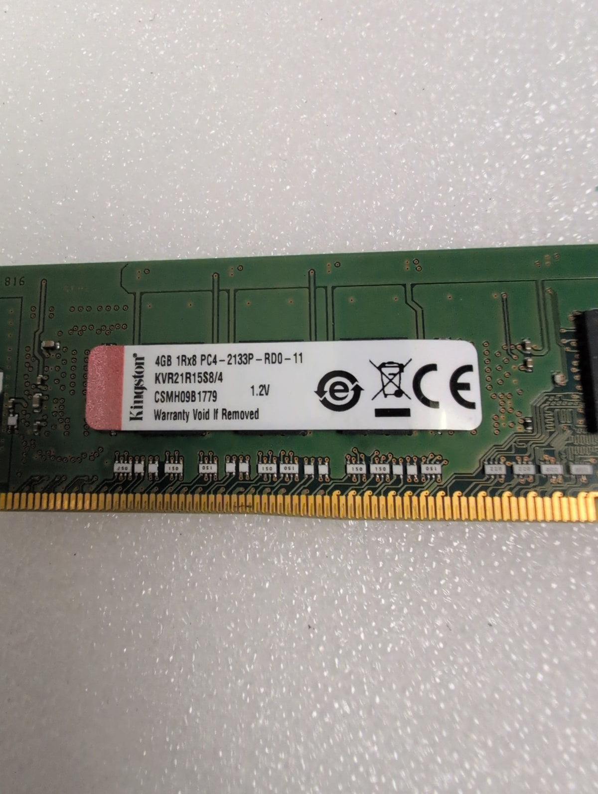 🎸 Kingston 4GB DDR4 ECC Registered SERVER RAM KVR21R15S8/4 PC4-2133P
