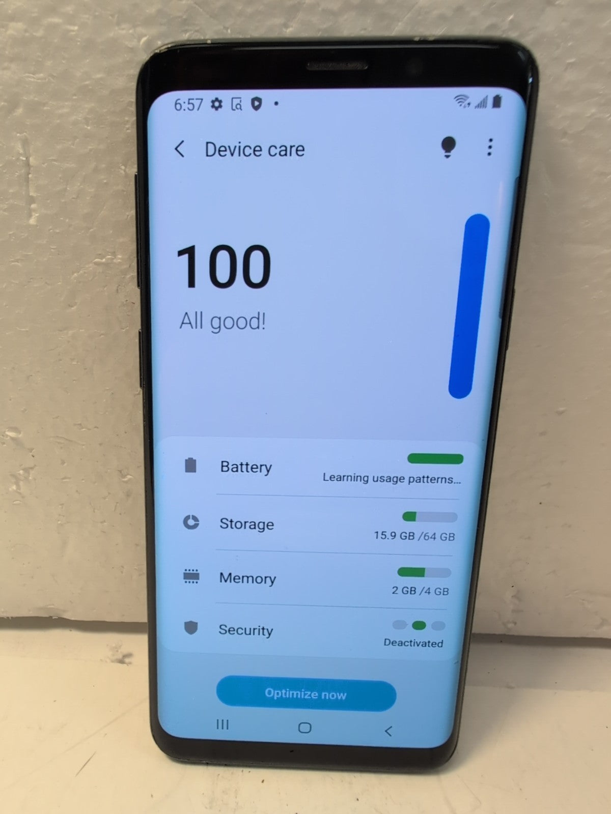 🔥 Samsung Galaxy S9 Android 5.8"  Black  4GB+64GB (Back Cracked) -