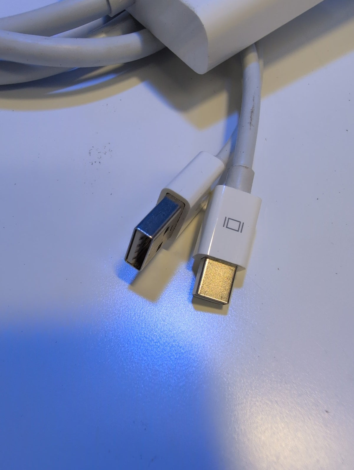 🎸 Apple Mini DisplayPort to Dual-Link DVI Adapter A1306 White w/ USB Port