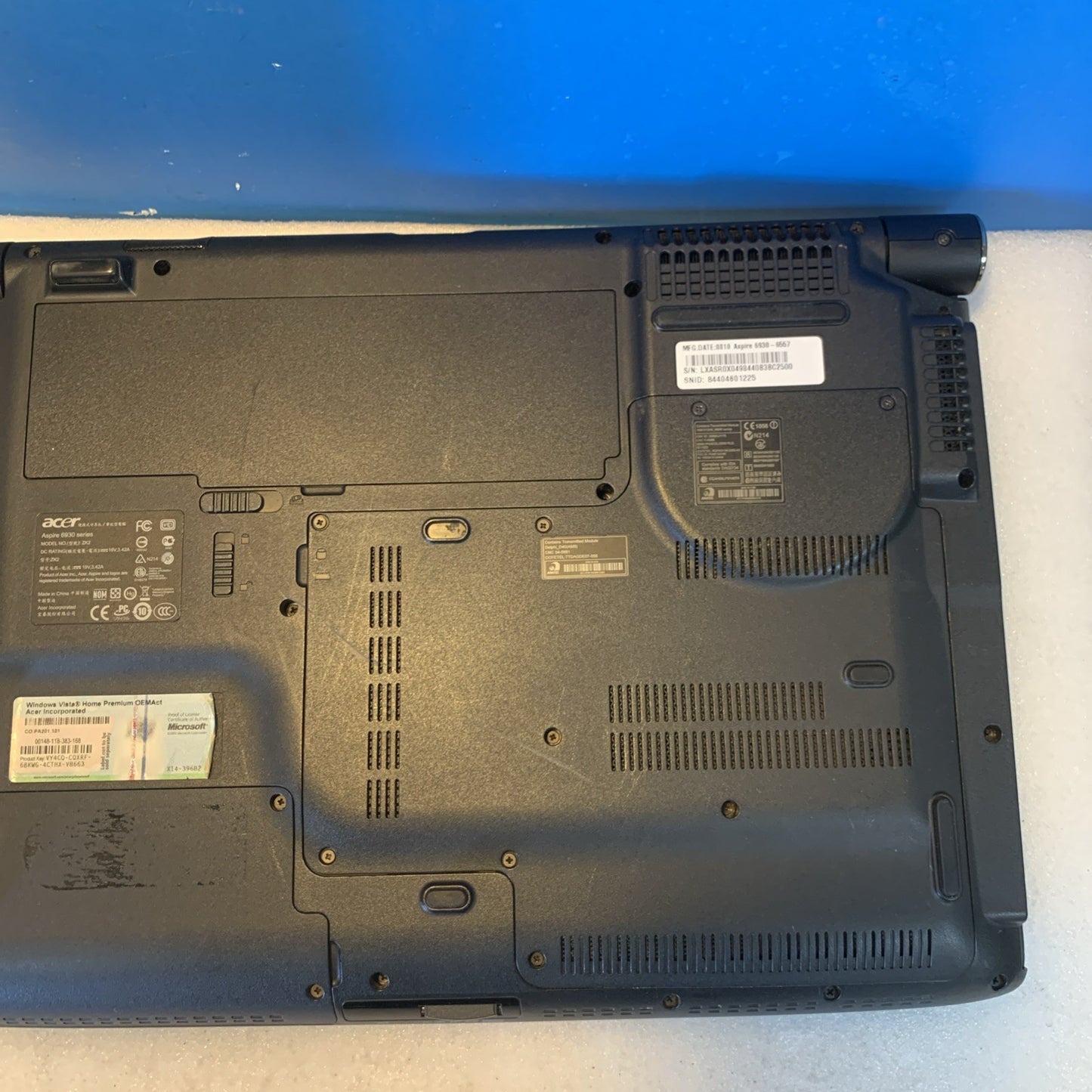 🔥 Acer Aspire 6930 16"  Laptop Dual Core 4Gb 320GB Hdmi Win 7 Home -Read