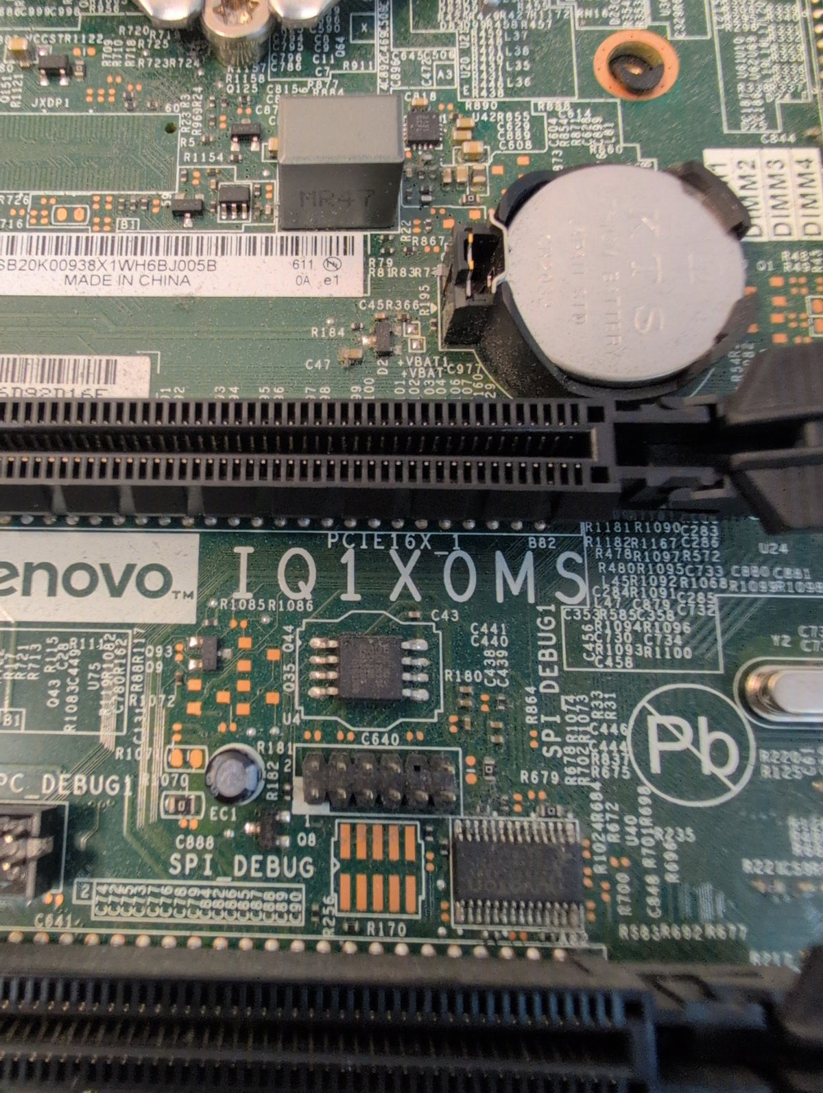 Lenovo IQ1X0MS Micro-ATX Motherboard LGA1151 DDR4 FRU 03T7425 ThinkCentre -
