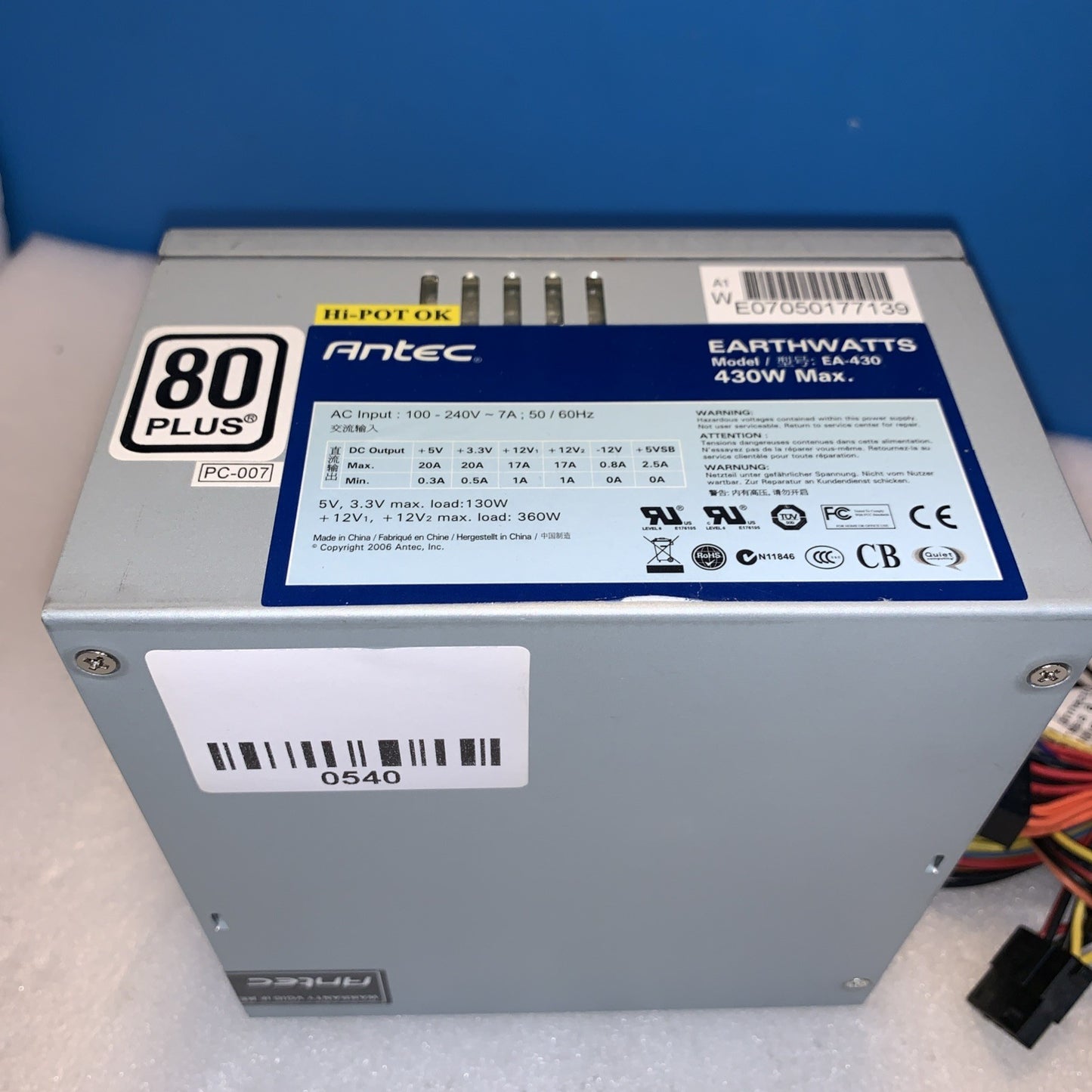 Antec EA-430 Earthwatts 430W ATX Desktop Power Supply