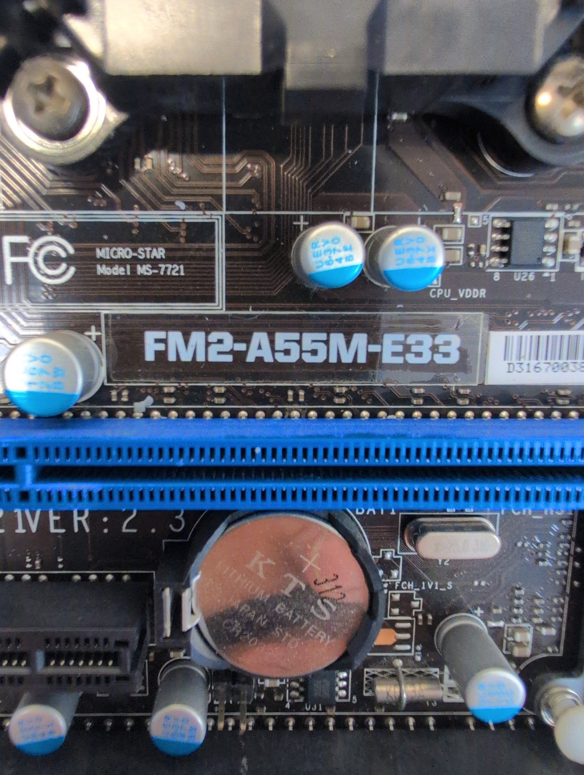 🎸 MSI FM2-A55M-E33 Micro-ATX Motherboard Socket FM2 + AMD A6-5400 CPU Combo