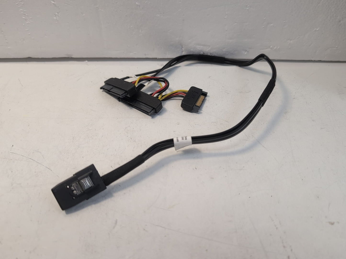 🔥 Dell Mini SAS SFF-8087 to Dual SAS SFF-8482 Cable with SATA power  T3F4V -