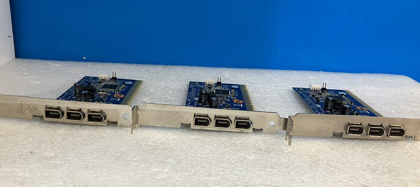 ~ 1x OEM Unibrain FireBoard Blue 3-Port PCI FireWire Card IEEE 1394 Full Height