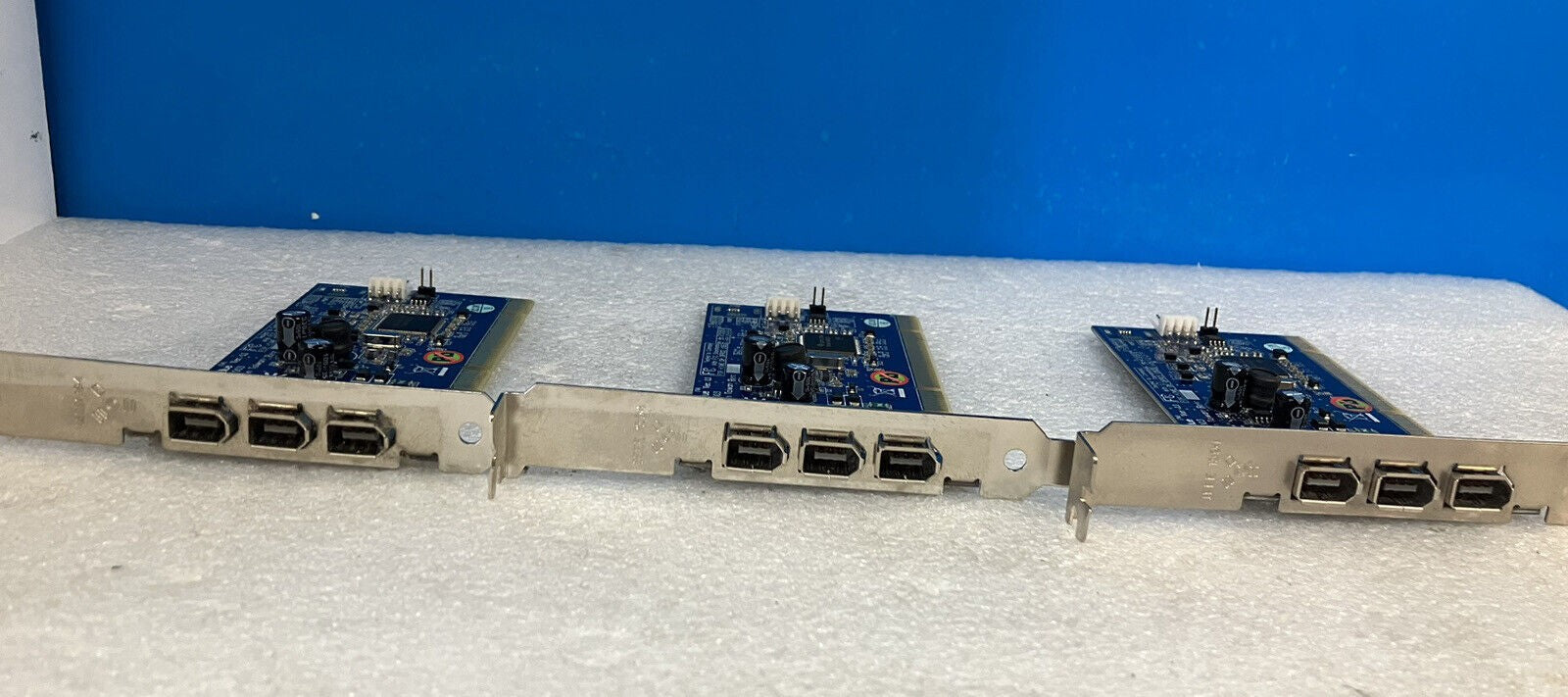 ~ 1x OEM Unibrain FireBoard Blue 3-Port PCI FireWire Card IEEE 1394 Full Height