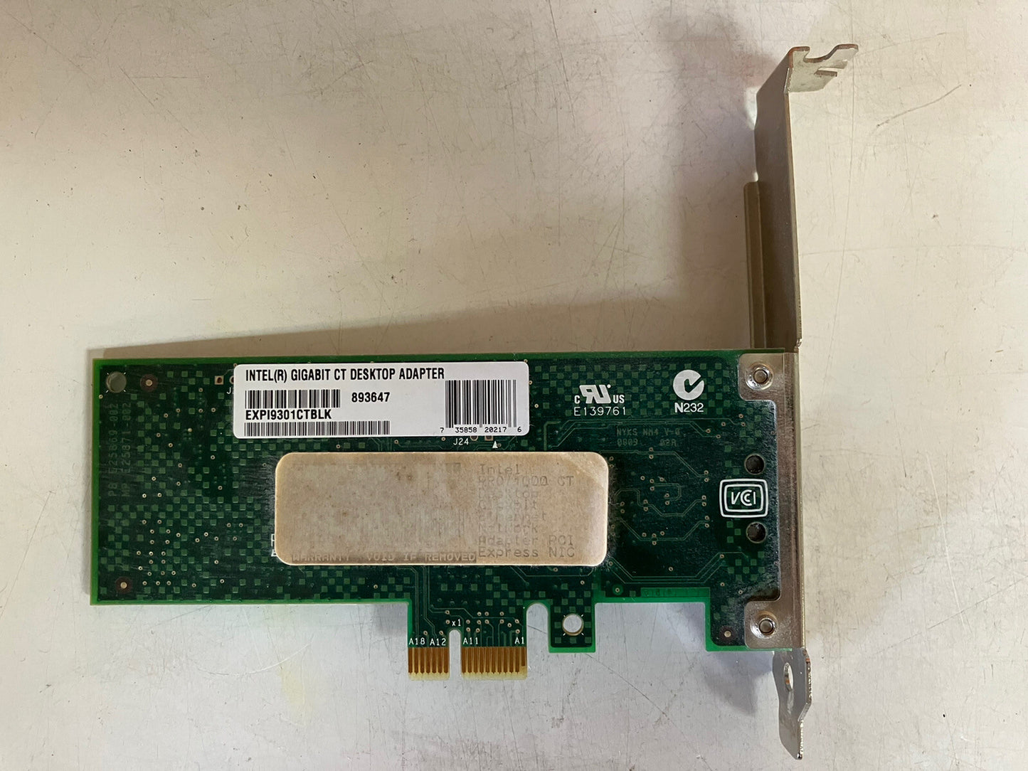 ~ Intel Gigabit PCI-E Network Adapter EXP19301CTBLK 893647 E46981 E25869 E139761