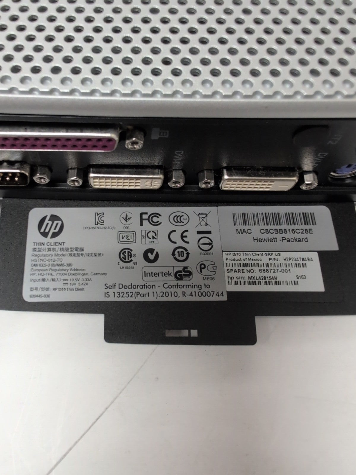 🔥 HP t510 Thin Client Via Eden X2 U4200 CPU / 2GB RAM/ 1GB Flash HDD/ NO OS -