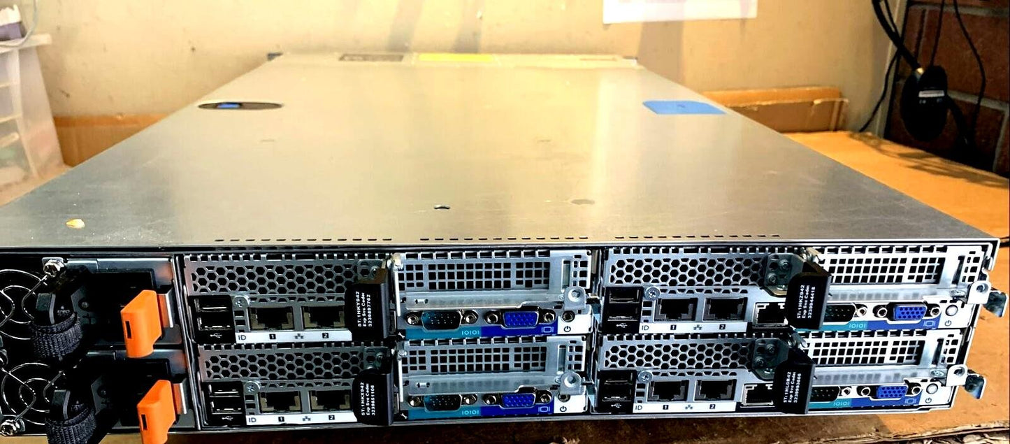Dell PowerEdge C6220 II 4 Node 24 Port (8x) Xeon E5-2680 v2 / 512GB RAM / 2x PSU