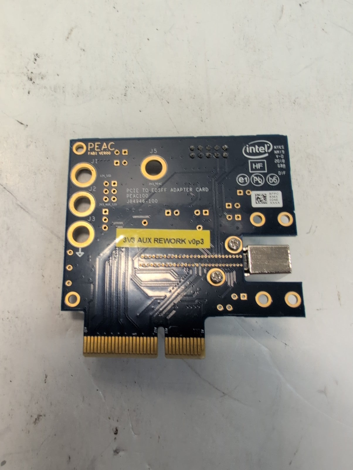 🔥 PEAC Intel PEAC100 PCIE to EDSFF Adapter Card  Test Board J84946-100 -
