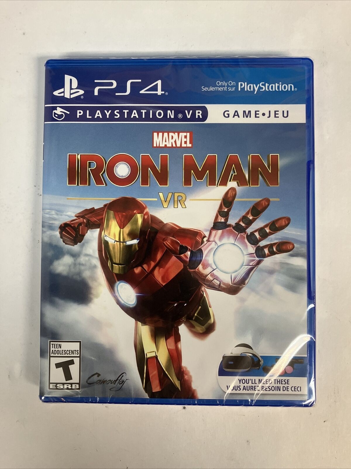 (New & Sealed) MARVEL Iron Man VR Video Game For Sony PlayStation 4 ~