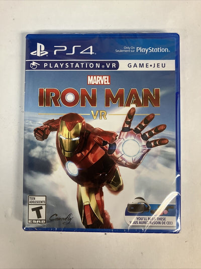 (New & Sealed) MARVEL Iron Man VR Video Game For Sony PlayStation 4 ~