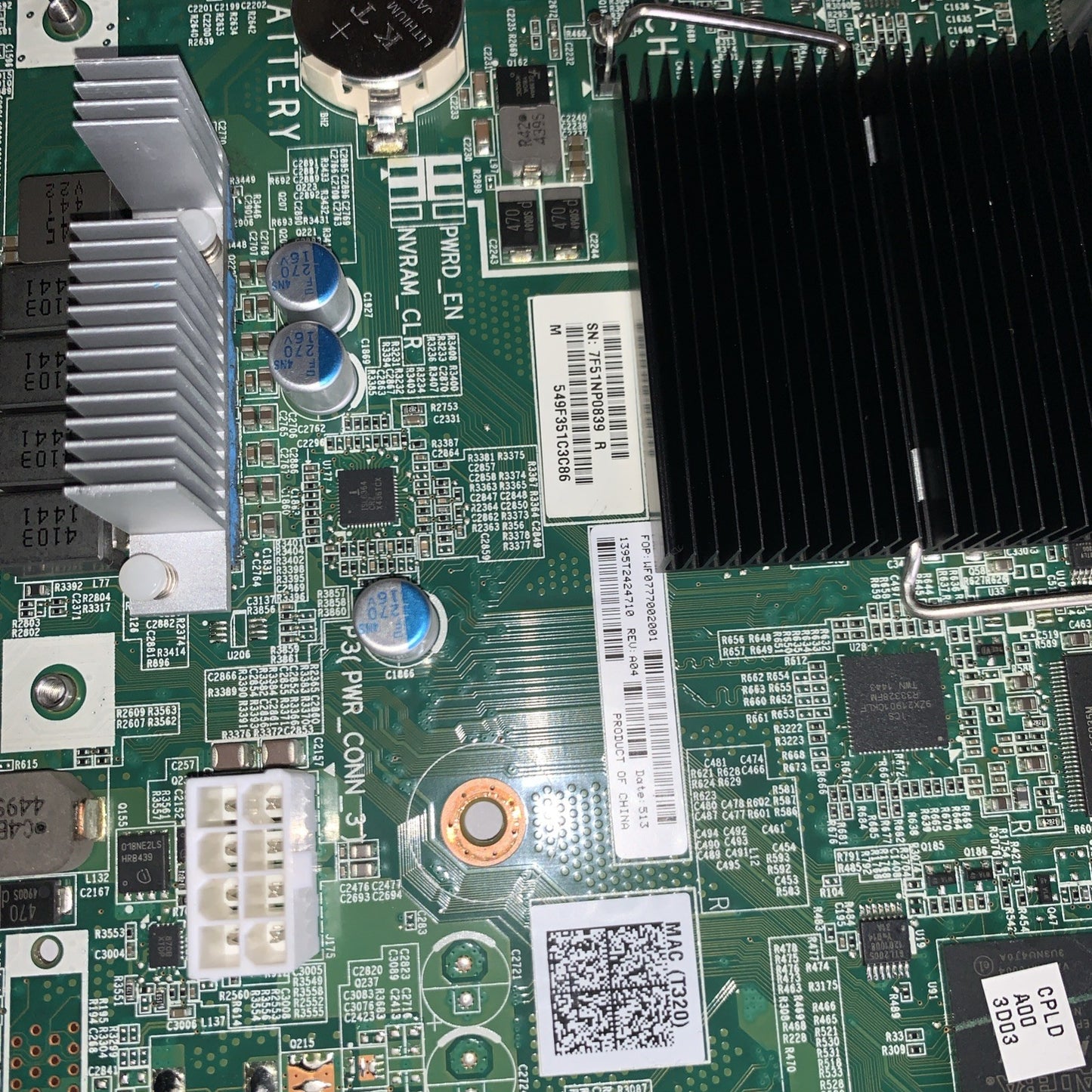 Dell PowerEdge T320 Motherboard Socket LGA1356 7MYHN W7H8C MK701 + E5-2430V2 CPU