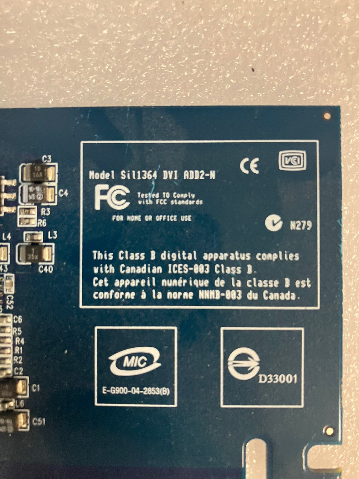 ~ Silicon Image Orion ADD2-N Dual Pad Graphics Video Card 359301-003 398333-001