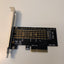 PCIe X4 to M.2 NVMe SSD Expansion Card EM2-5002 Adapter Black -