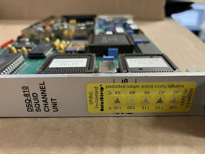 ~ DSQ-810 SQUID CHANNEL UNIT 1993 CTF Systems Part No. CS 040/54