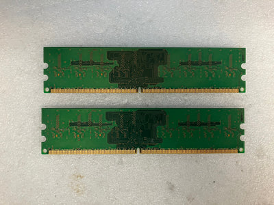 ~ (2x 1GB) Elpida 1Rx8 PC2-5300U -555 EBE10UE8ACFA-6E-E DDR2-667 DIMM Memory