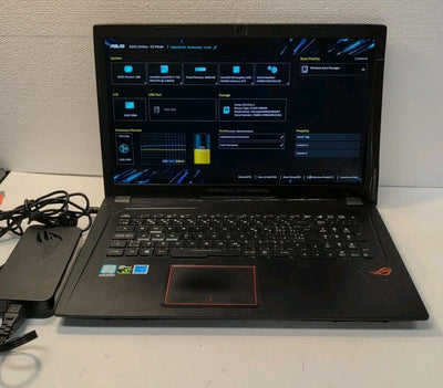 (AS IS) ASUS ROG Strix GL753V 17" LAPTOP  i7-7700HQ/NVIDIA GTX 630 (NO RAM/SSD)-