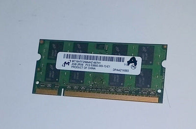 2GB Micron MT16HTF25664HY-667G1 ddr2 667mhz PC5300 Notebook Ram  Memory