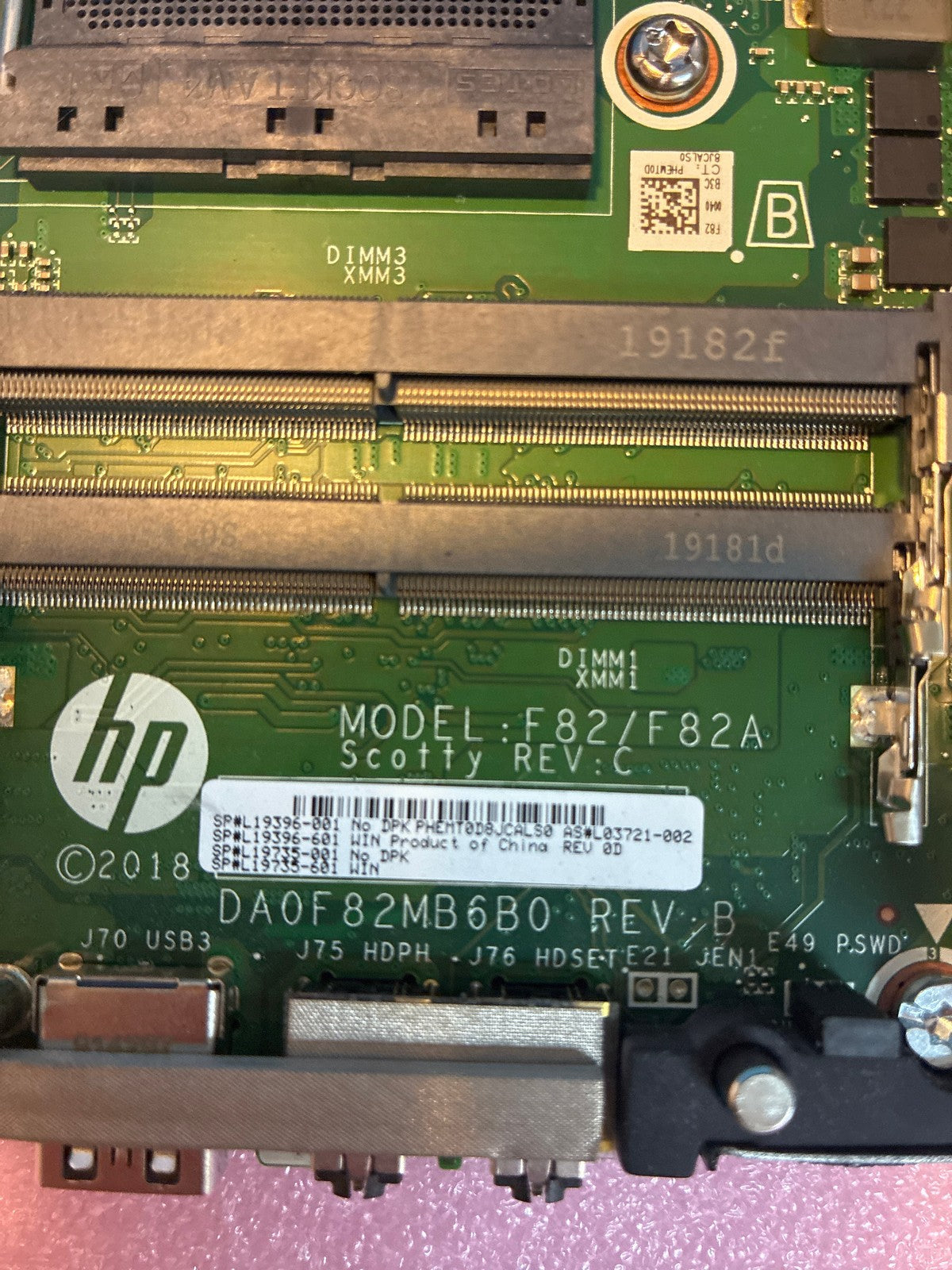 🔥 HP EliteDesk 705 G4 Mini PC Motherboard DA0F82MB6B0 F82/F82A