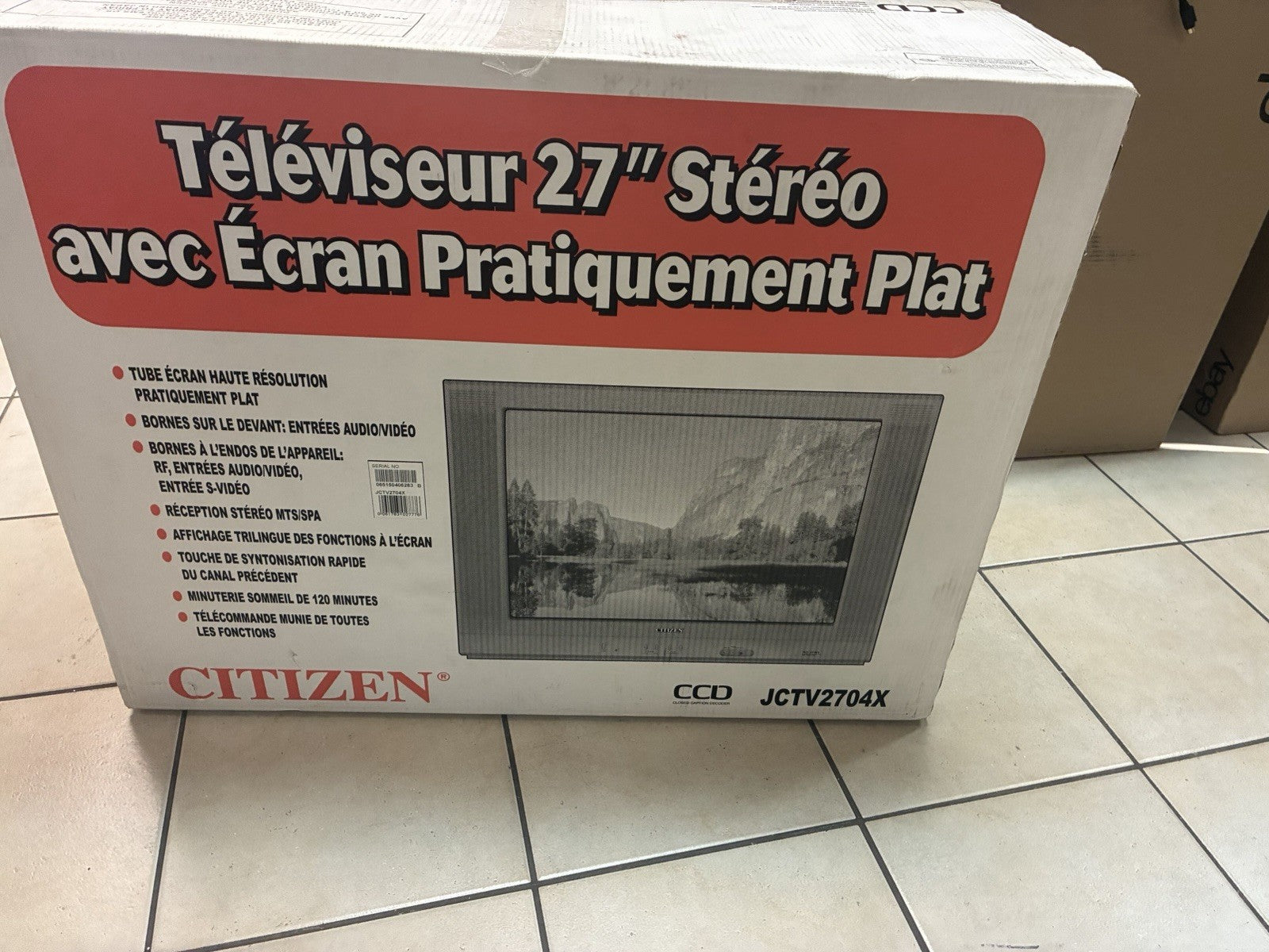 Brand new 🔥  Citizen 27” Stereo CRT Television (model JCTV2704X)