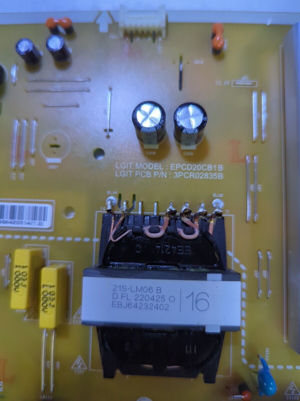 - LG 75UQ9000PUD TV Power Supply Board | EAX69502302 | LGP70T-21U1 Tested 