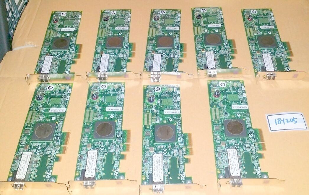 Lot of 9 EMULEX FC1110406 Fiber Channel Host Adapter Card