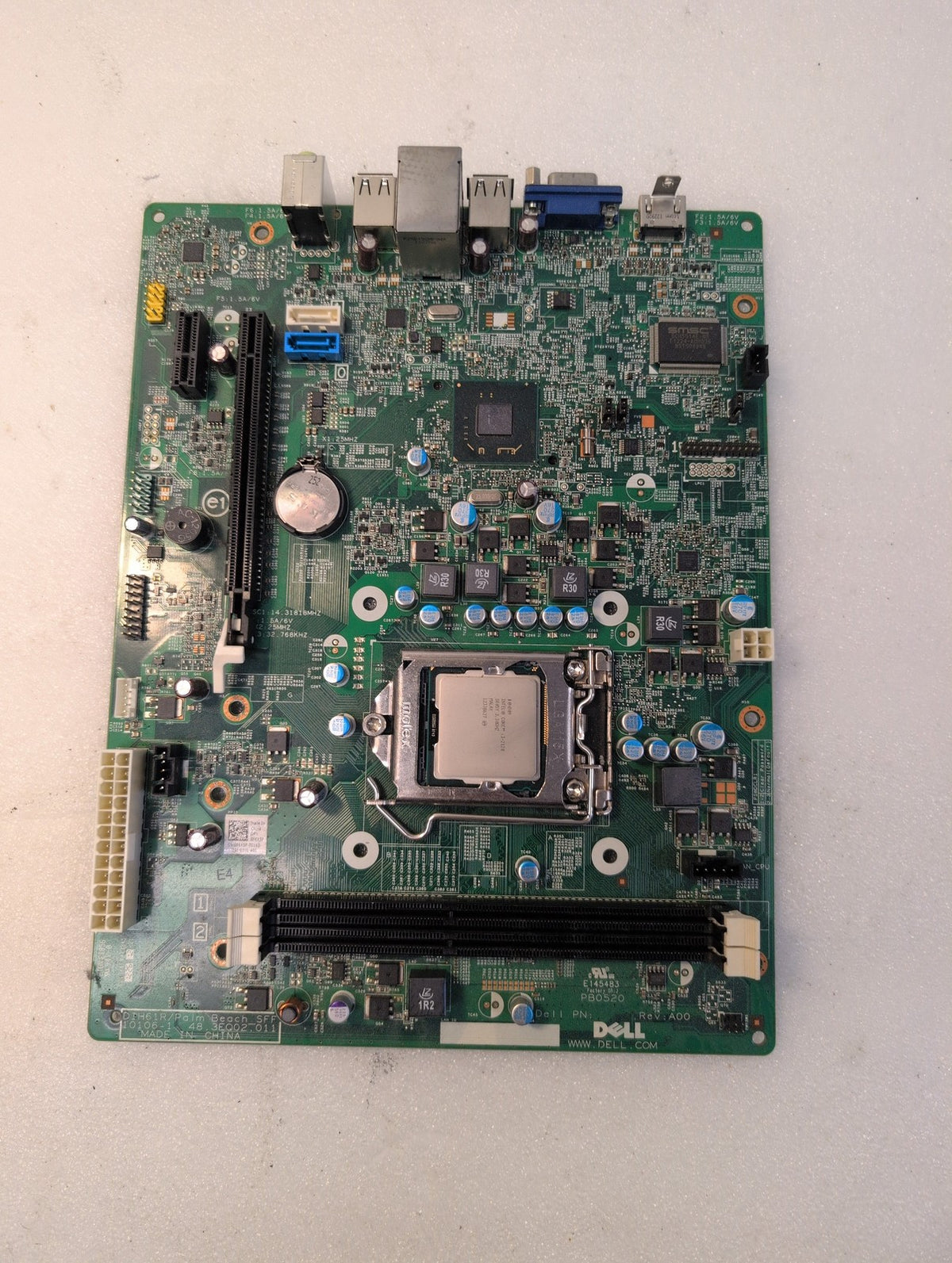 🎸 Dell H61R PB0520 SFF Motherboard LGA1155 w/ Intel Core i3-2120 CPU 3.3GHz