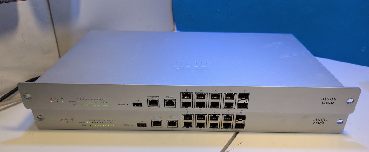 🎸 Cisco Meraki MX100-HW Firewall Security Appliance (Lot of 2)