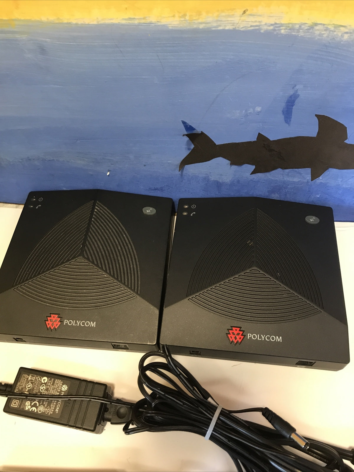 Lot of 2 Polycom 2W Base Wireless 2201-67810-001 With Cables