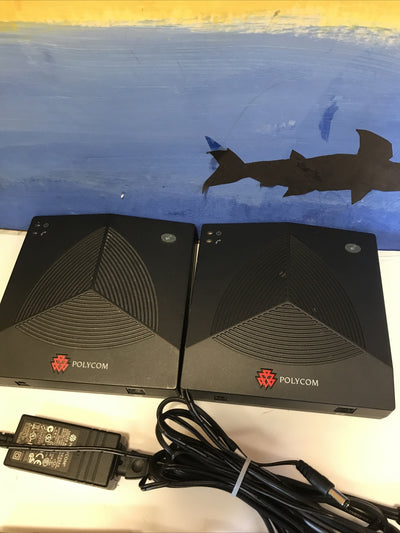 Lot of 2 Polycom 2W Base Wireless 2201-67810-001 With Cables