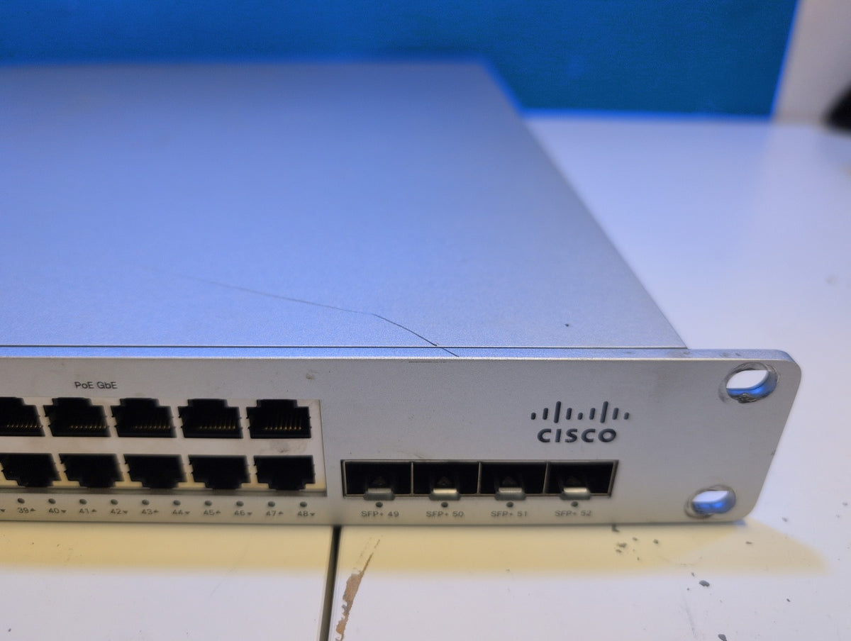 🎸 Cisco Meraki MS250-48FP-HW 48-Port Gigabit PoE Switch (NO PSU, AS IS)