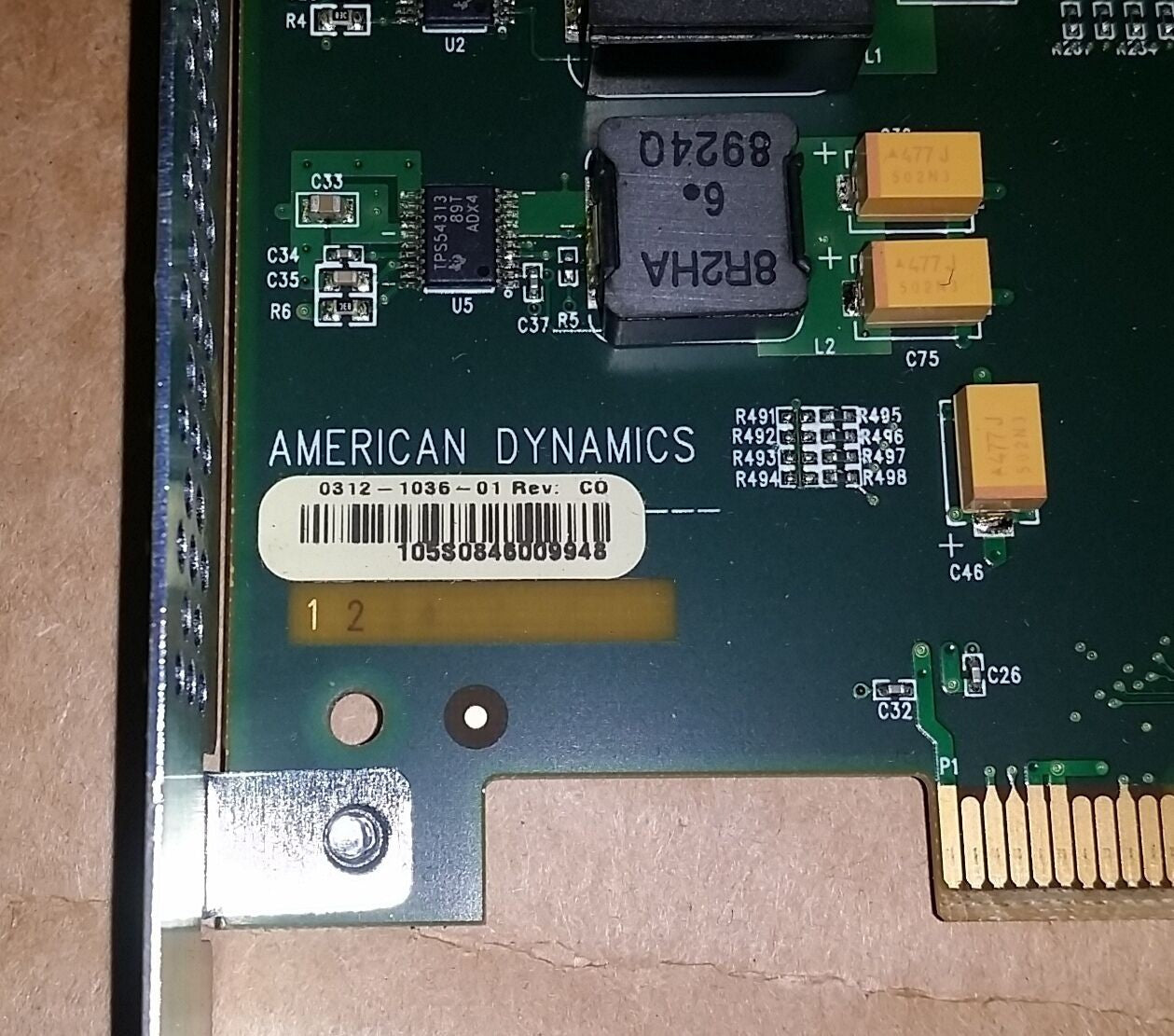 American Dynamics  0312-1035-01 Rev: Co card