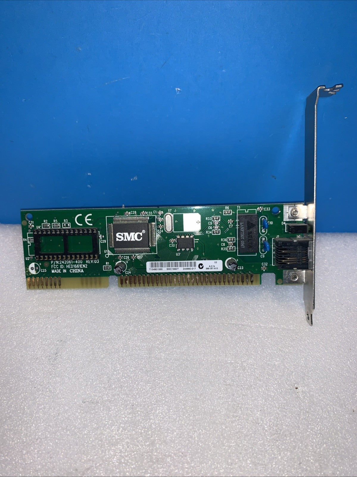 SMC1660T 1660T smc standard microsystems corporation ETHER16 10BASET NE2000 ISA