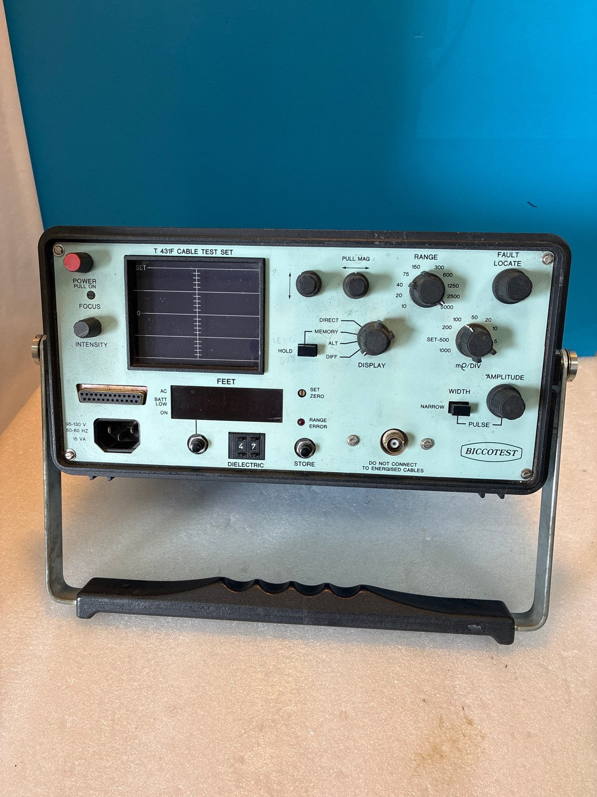 🔥 Biccotest T431F TDR Time Domain Reflectometer Cable Test Set England 7431F