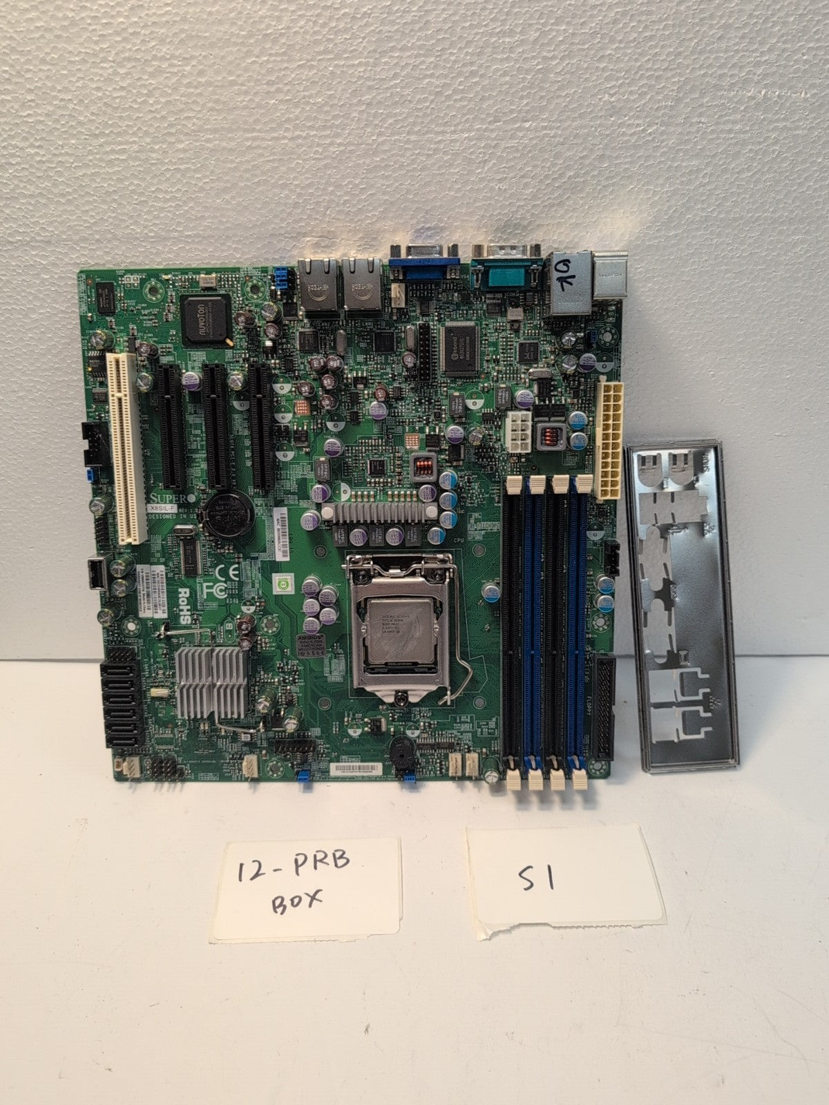 Supermicro X8SIL-F Computer Motherboard W/ X3440 CPU Tested -
