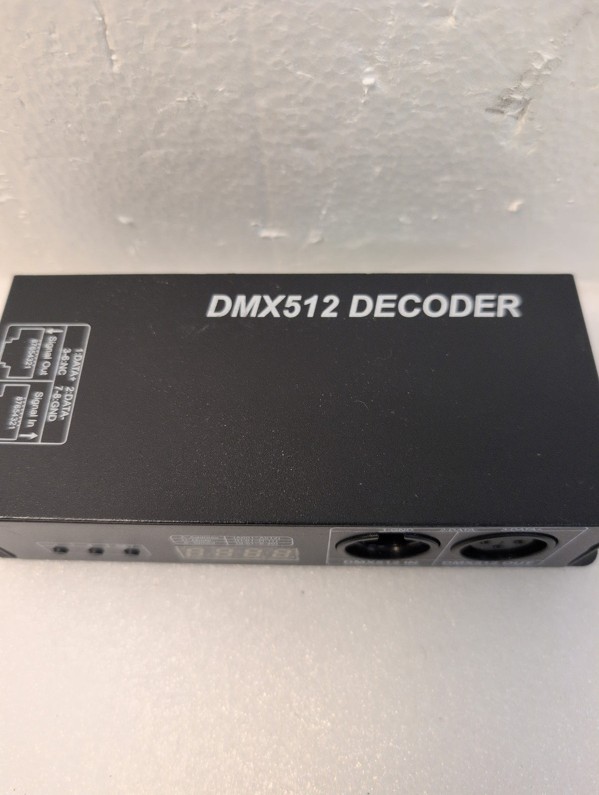 🎸 DMX512 4-Channel LED Decoder Controller DC12-24V XLR RJ45 DMX Stage