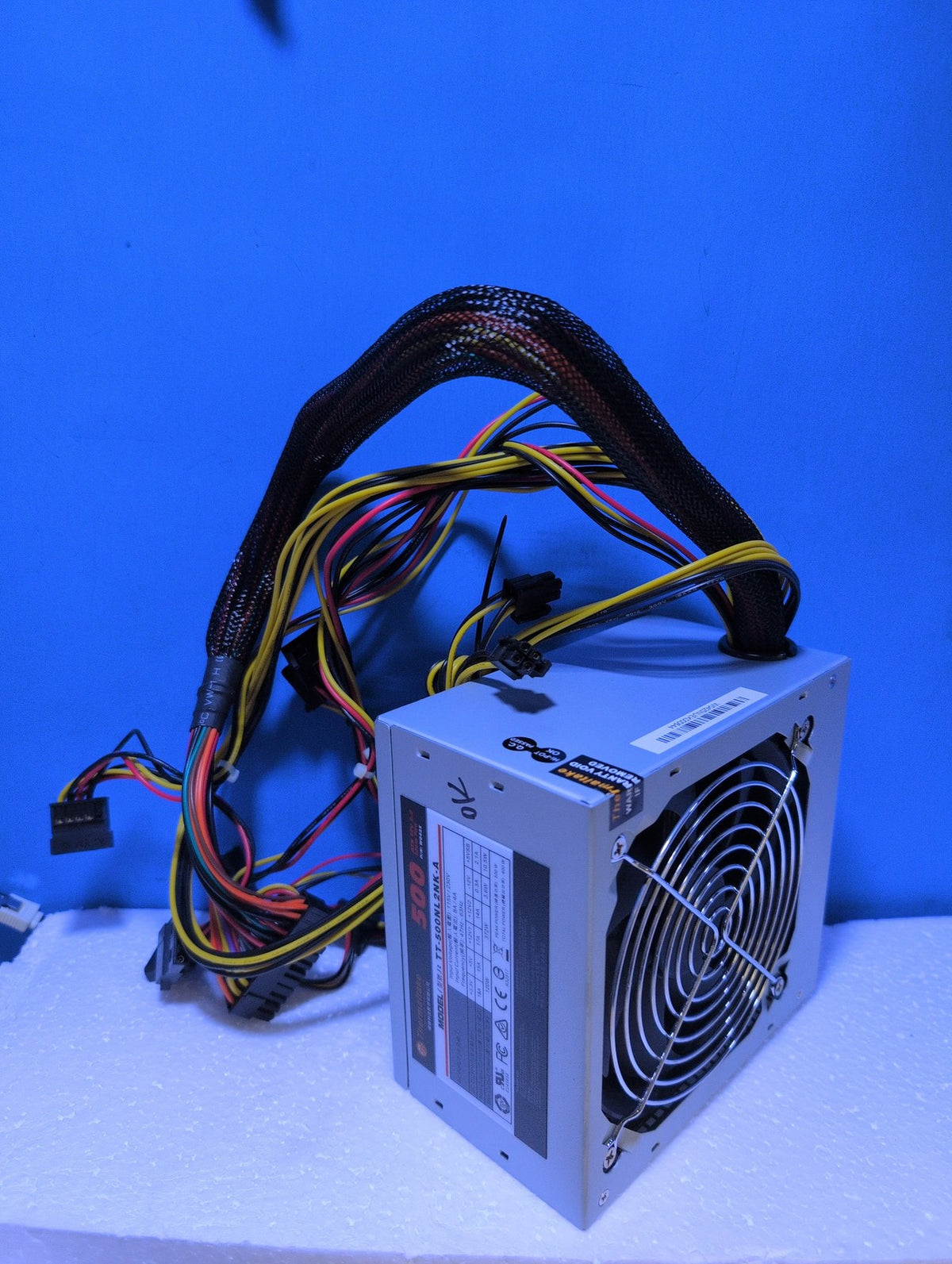 Thermaltake TT-500NL2NK-A 500W ATX Power Supply Non-Modular Sleeved -